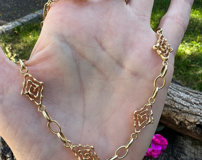 Long Gold Chain, Long Layering Chain, Gold Layering Chain, Yellow Gold Chain, Thick Gold Chain, Bold Gold Choker, Oval Link Chain