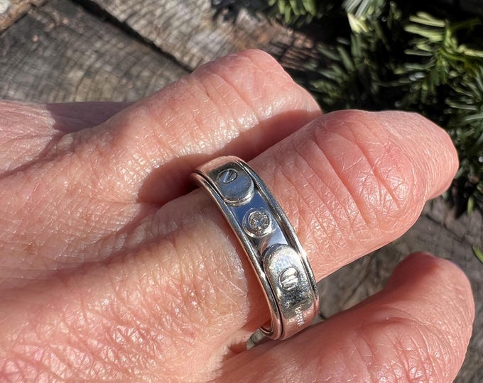 White Gold Band, Gold Wide Band, Chunky Gold Ring, Wide Gold Band, Wide Diamond Band