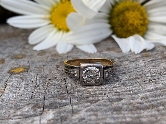 Victorian Diamond Engagement Ring,  Antique Engag… - image 2