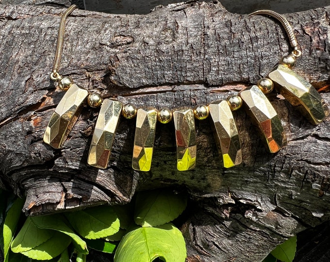 Gold Snake Chain, Chunky Gold Choker, Wide Gold Choker,  Bold Gold Choker