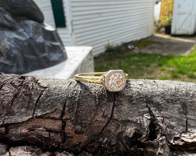 Edwardian Engagement Ring, Alternative Engagement Ring, Edwardian Ring, Antique Engagement Ring, Minimalist Ring