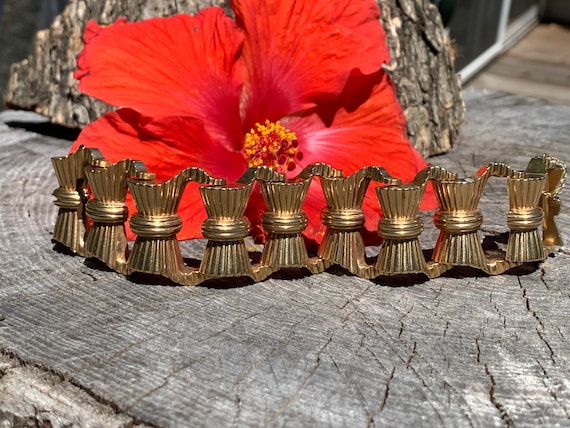 Yellow Gold Bow Bracelet, Gold Bow Bracelet, Chic
