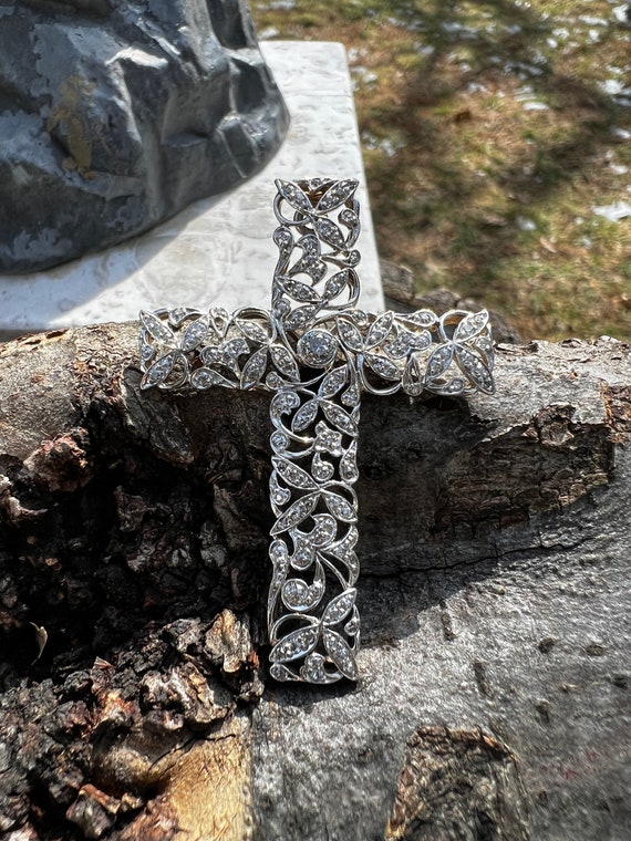 Edwardian Cross, Diamond Cross, Platinum Cross, La