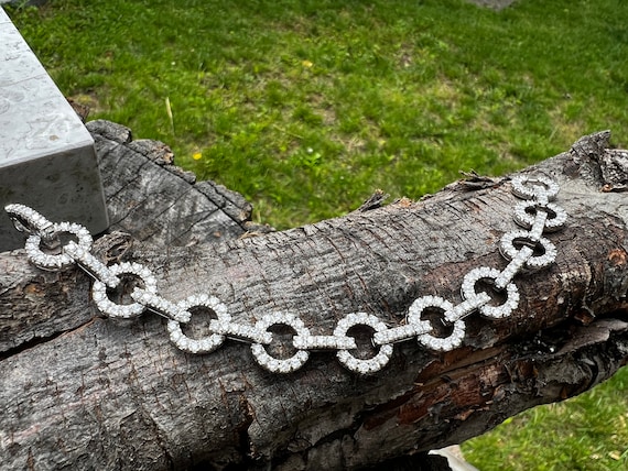 Diamond Tennis Bracelet, Diamond Circle Bracelet, Diamond Halo Bracelet