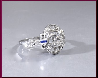 Art Deco Engagement Ring, Antique Engagement Ring, Alternative Engagement Ring, 1920's Engagement Ring