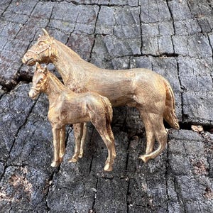 Gold Horse Pin, Gold Horse Brooch, Equestrian Pin, Horse Jewelry