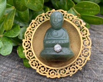 Gold Buddha Pendant, Jade Buddha Pendant, Diamond Buddha Brooch, Gold Buddha Brooch, Jade Buddha Brooch
