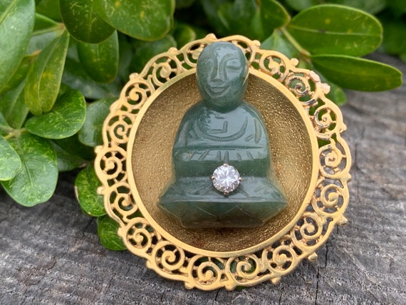 Small gold buddha pendant deals