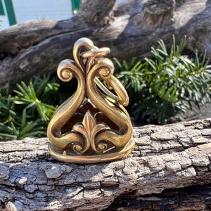 Victorian Fob, Ornate Gold Fob, Antique Gold Fob
