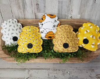 Honey Bee Tiered Tray / Honey Bee Decor / Honey Decor /Bee Tier Tray / Farmhouse Kitchen / Tier Tray Pillow / Bee Decor / Tiered Tray Filler
