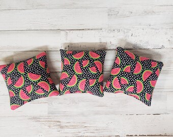 Set of 3 Mini Watermelon Pillows / Farmhouse Spring Decor / Watermelon tier tray / Watermelon Bowl Filler / Spring Coffee Bar
