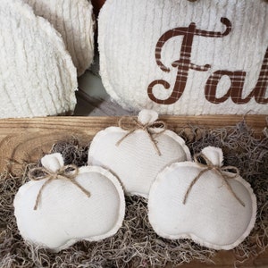 Neutral Fabric Pumpkins, Neutral Pumpkins, Neutral Fall,  Handmade, Rustic Fall Decorations Autumn Farmhouse Decor, Farmhouse Decor