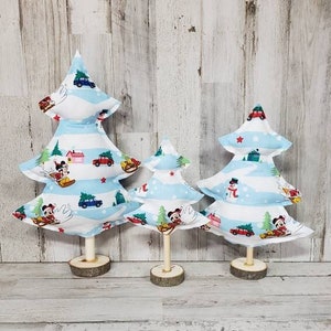 Christmas Mickey and Minnie Decor / Christmas Disney Inspired Decor / Winter Disney Inspired Tiered Tray / Mickey Decor / Minnie Decor