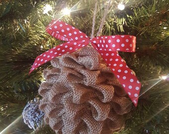 burlap ball christmas ornament country christmas burlap etsy rustic country christmas ornaments
