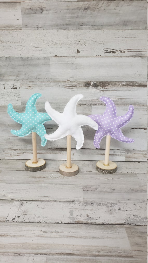 Buy Fabric Starfish Filler / Beach Filler / Beach Decor / Starfish Decor /  Summer Bowl Filler / Spring Filler / Beach Tiered Tray Online in India 
