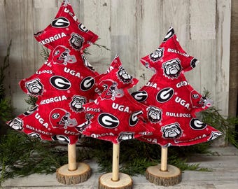 Julgranar till fotboll / Georgia Bulldogs-dekor / Juldekor / Georgia-fan / College-fotbollsdekor