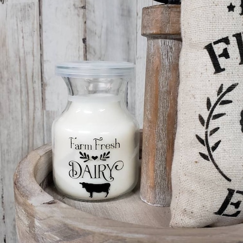 Mini Faux Milk Bottle / Farm Tiered Tray / Farmhouse Tiered Etsy