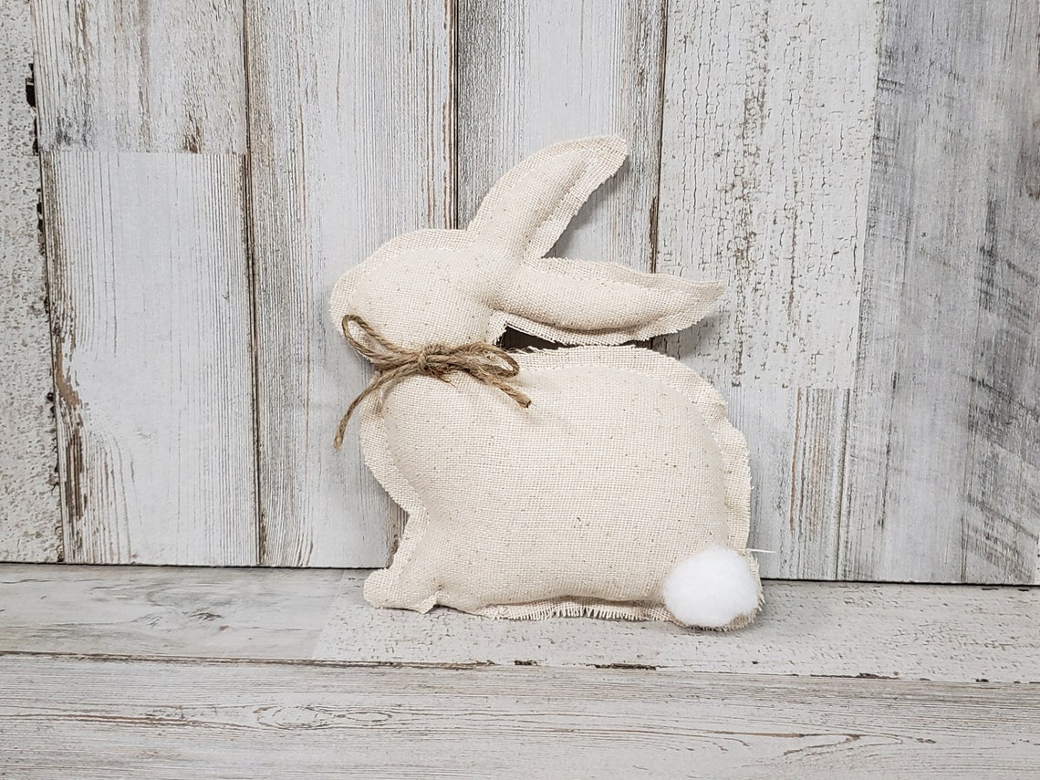 Mini Linen Fabric Bunny/ Fabric Bunnies / Linen Cloth Bunnies ...