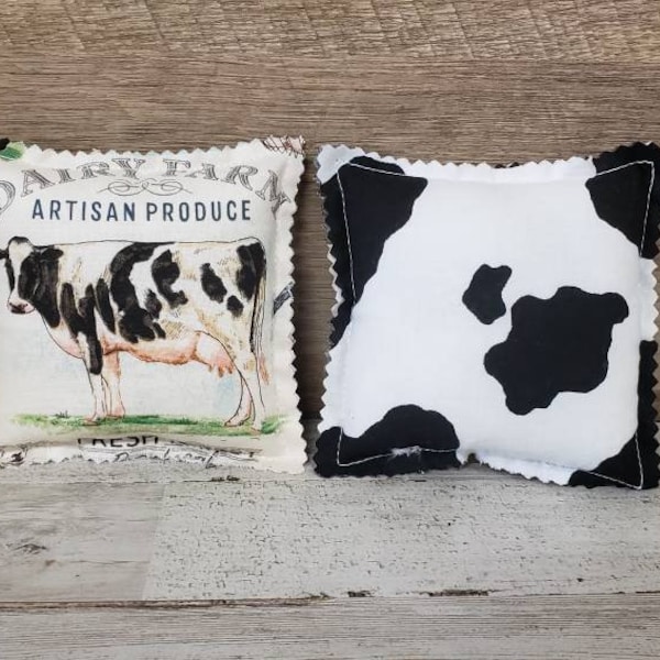 Farmhouse Pillows / Mini Farm Pillow / Tier Tray Pillow/ Farmhouse Tiered Tray / Mini Pillow Decor/ Cow Decor  /  Farm Sweet Farm