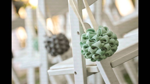 Mint And Grey Wedding Decorations Mint Green Kissing Balls Etsy