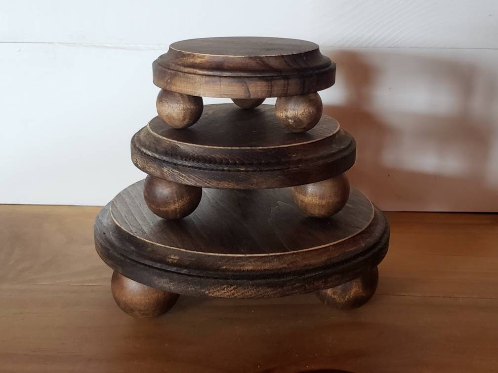White Wood Riser, Rustic Wood Riser, Farmhouse Wood Riser, Neutral ...
