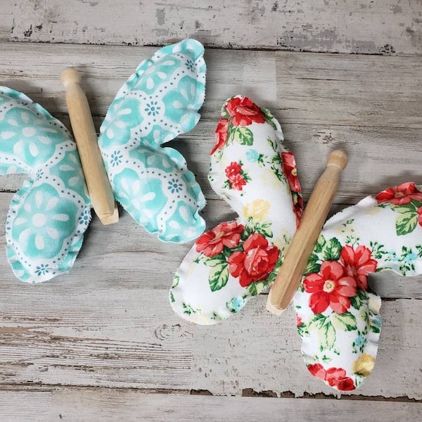 Decorazioni con farfalle / Vassoio a più livelli con farfalle / Riempitivo estivo per vassoio a più livelli / Farfalle floreali / Decorazioni estive / Ciotola estiva / Ispirato a Pioneer Woman