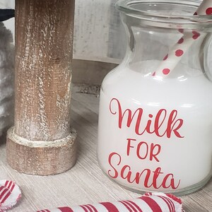 Christmas Tiered Tray Decor, Mini Milk for Santa/ Faux Santa Milk Decor, Santa Tiered Tray Filler, Farmhouse Christmas Decor, Mini Santa