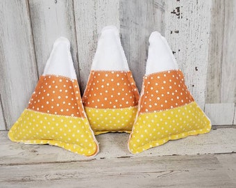 Fabric Candy Corn / Fall Tiered Tray / Fall Bowl Filler / Fall  Filler / Fall Tiered Tray Decor /  Candy Corn Filler / Fall Hutch Filler