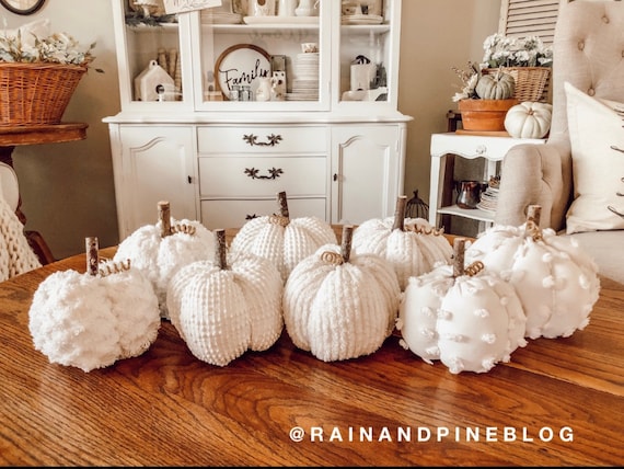 Rustic Tan White Knit Burlap Acorn Halloween Fall Thanksgiving Farmhouse Decor Rustic Tan White Knit Burlap Acorn Halloween Fall Thanksgiving Farmhouse Decor