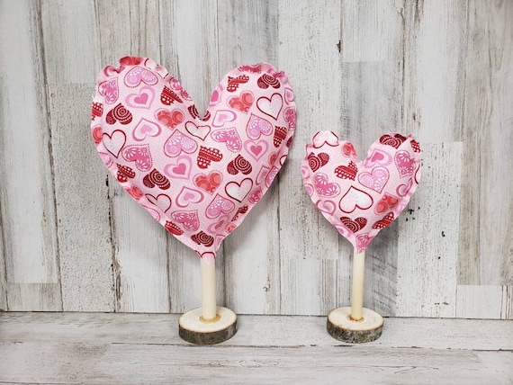 Rostikal Set di 10 decorazioni a forma di cuore, 7 cm, in ruggine