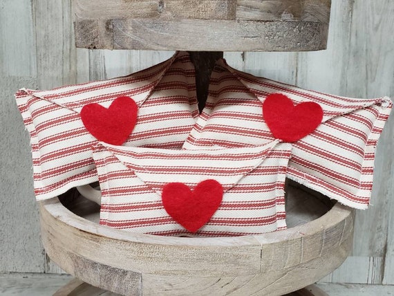 Valentines Day Centerpiece Decor Red and White Table Decor Dough Bowl  Filler Valentines Day Vase Filler Tiered Tray Decor 