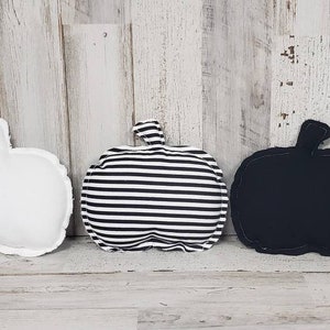 Set of 3 Farmhouse Pumpkins /Fabric Pumpkins / Fall Bowl Filler / Halloween Decor / Fall Tiered Tray Decor / Halloween Bowl Filler