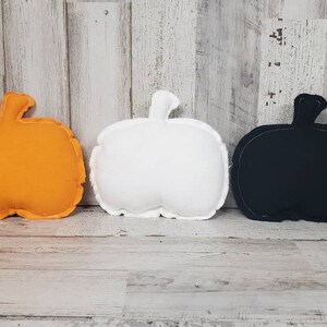 Set of 3 Farmhouse Pumpkins /Fabric Pumpkins / Fall Bowl Filler / Halloween Decor / Fall Tiered Tray Decor / Halloween Bowl Filler