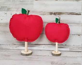 Decoración de tela De Mantel / Decoración de bandeja con estratado de manzana / Decoración de cafetería / Decoración de caída de granja / Decoración de manzana / Decoración mantel de otoño