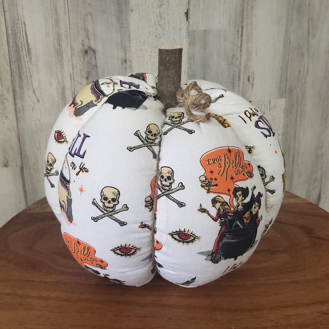 Hocus Pocus Inspired Fabric Pumpkin / Halloween Fabric Pumpkins - Etsy