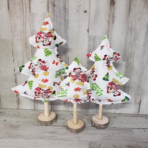 Christmas Mickey and Minnie Decor / Christmas Disney Inspired Decor / Winter Disney Inspired Tiered Tray / Mickey Decor / Minnie Decor