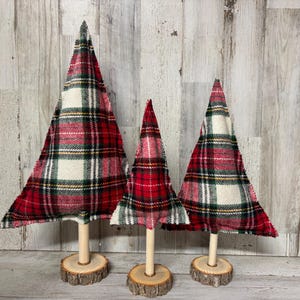 Tartan Plaid Christmas Trees, Plaid Flannel Christmas Decor, Farmhouse Christmas Decor, Sweater Christmas, Christmas Mantel Decor