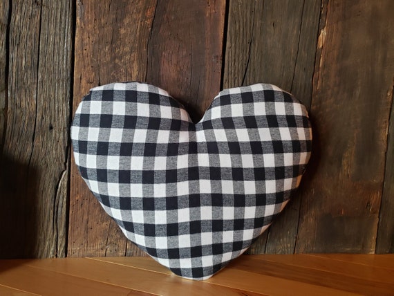 Valentines Day Pillow Covers, Red Buffalo Plaid Check Decor