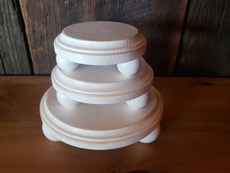 White Wood Riser Rustic Wood Riser Farmhouse Wood Riser Etsy
