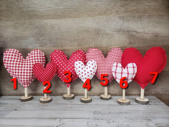 Wooden Hearts, Valentine's Day Decor, Heart Decoration, Farmhouse Style  Decor, Wooden Decor, Wood Heart, Small Wooden Heart, Mantel Decor 