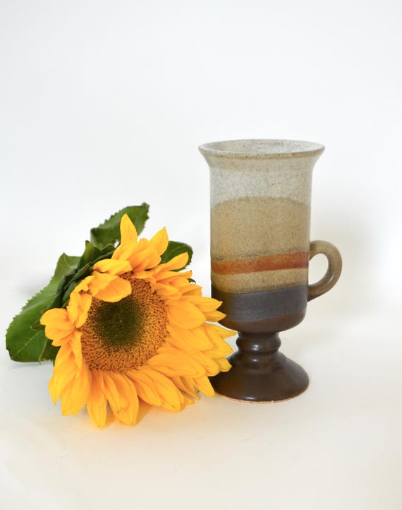 Vintage Otagiri Stoneware Pedestal Coffee Mug