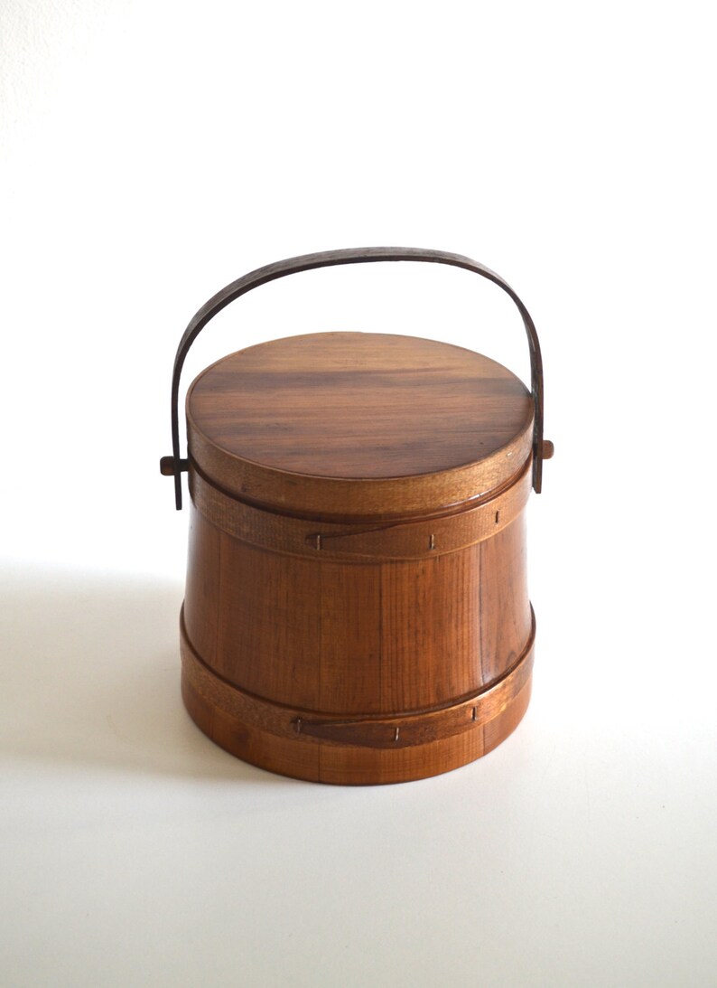 Vintage Jerywil Wooden Ice Bucket Etsy