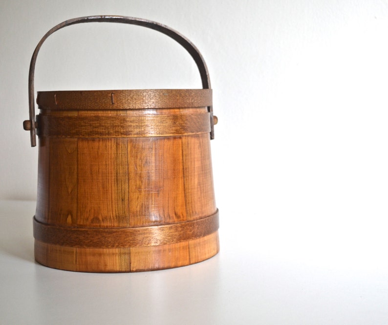 Vintage Jerywil Wooden Ice Bucket Etsy