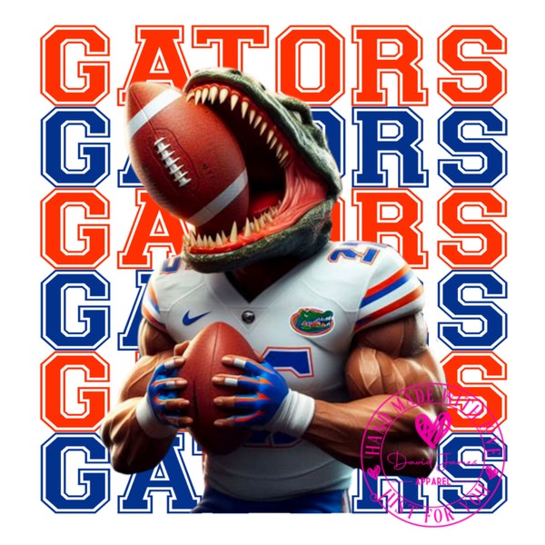 Florida football png, football digital download, gators football sports PNG