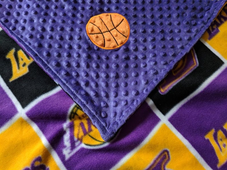 Los Angeles Lakers personalized baby blanket or larger by | Etsy