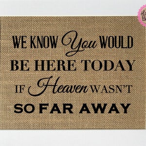 8x10 The Moment That You Left Me Memorial Poem Burlap Print Sign UNFRAMED