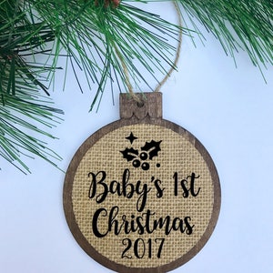 Babys First Christmas 2017 - Etsy