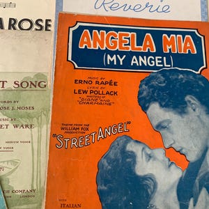 Music Book Page Bundle Ephemera, Ballin' The Jack, Reverie, Only a Rose 54 Pages Lot 2