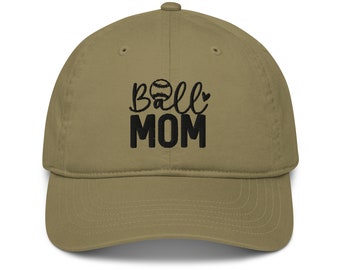 Organic Cotton Baseball Mom Cap, Ball Mom Hat