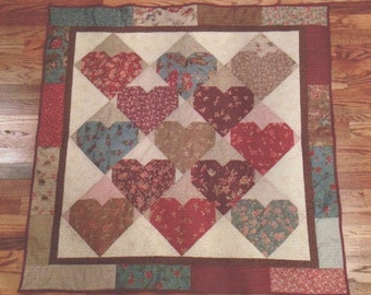 DIGITAL PATTERN Prairie Hearts for Layer Cake Bundles  40" x 40" quilt